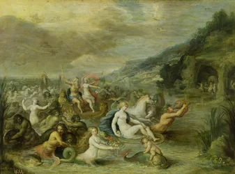 Amfitrites triumf (olja på koppar)